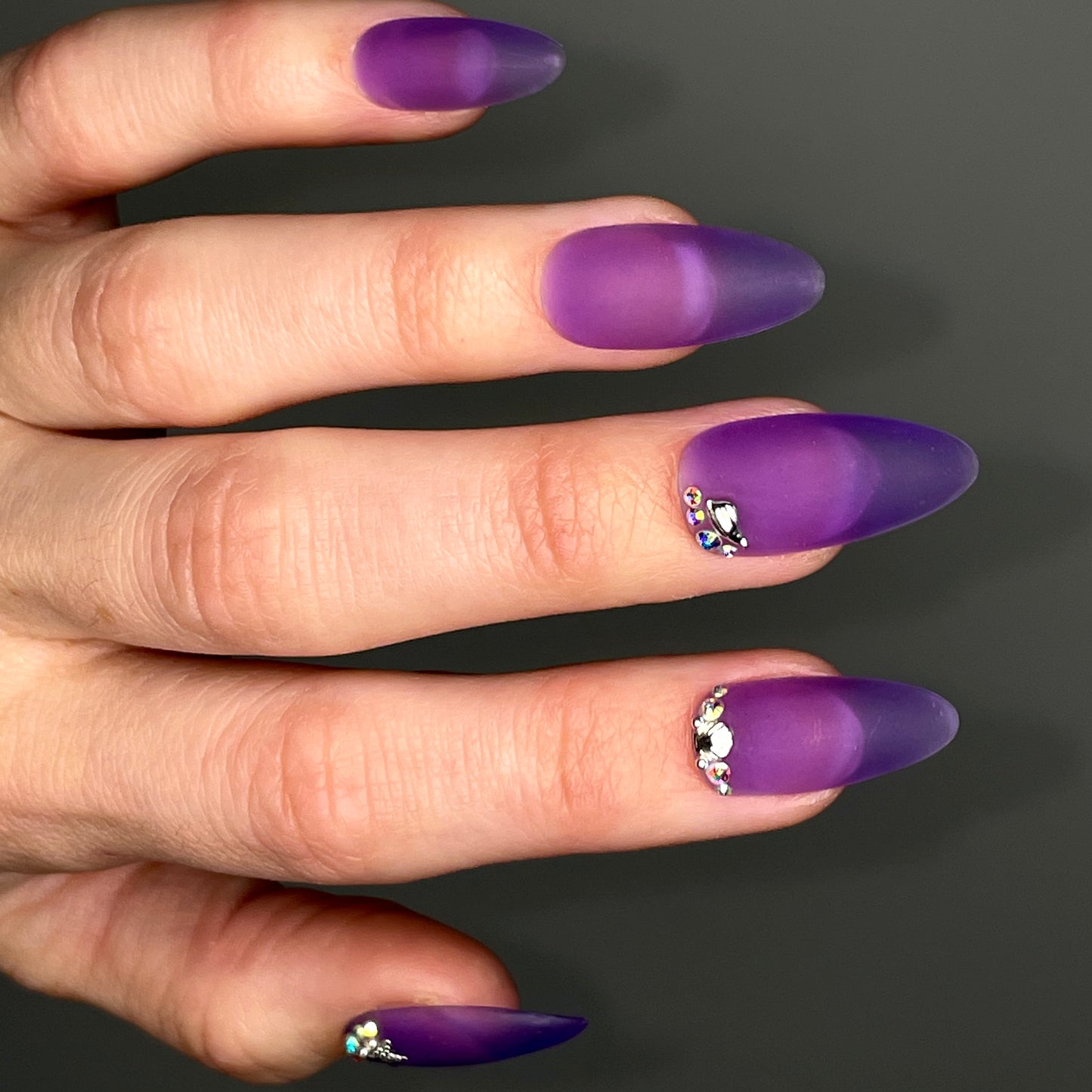 Purple Seaglass | Luxury Press On Nails