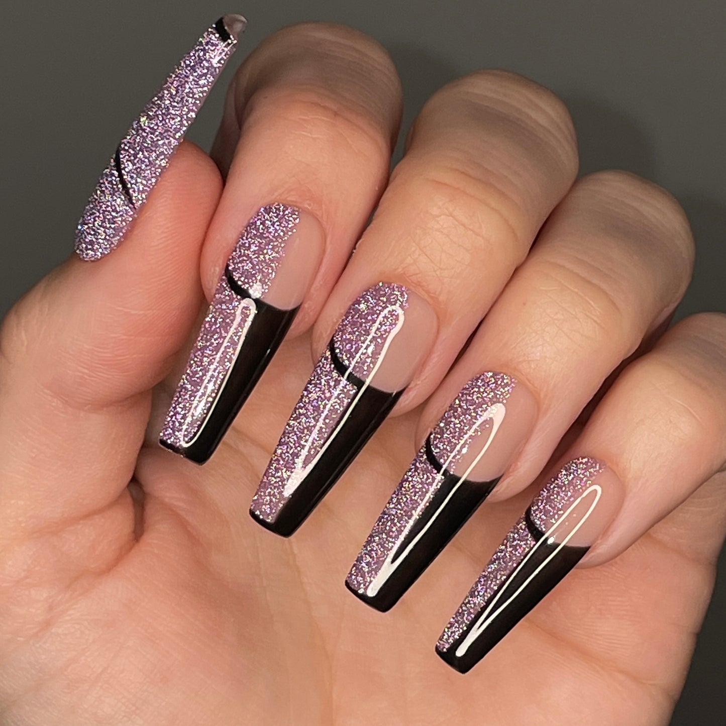 Amethyst Flare | Luxury Press On Nails