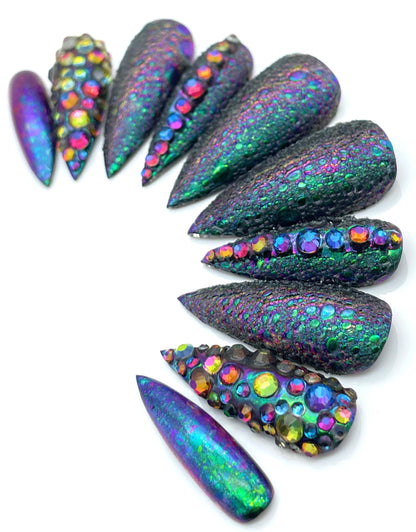 Maleficient | Luxury Press On Nails