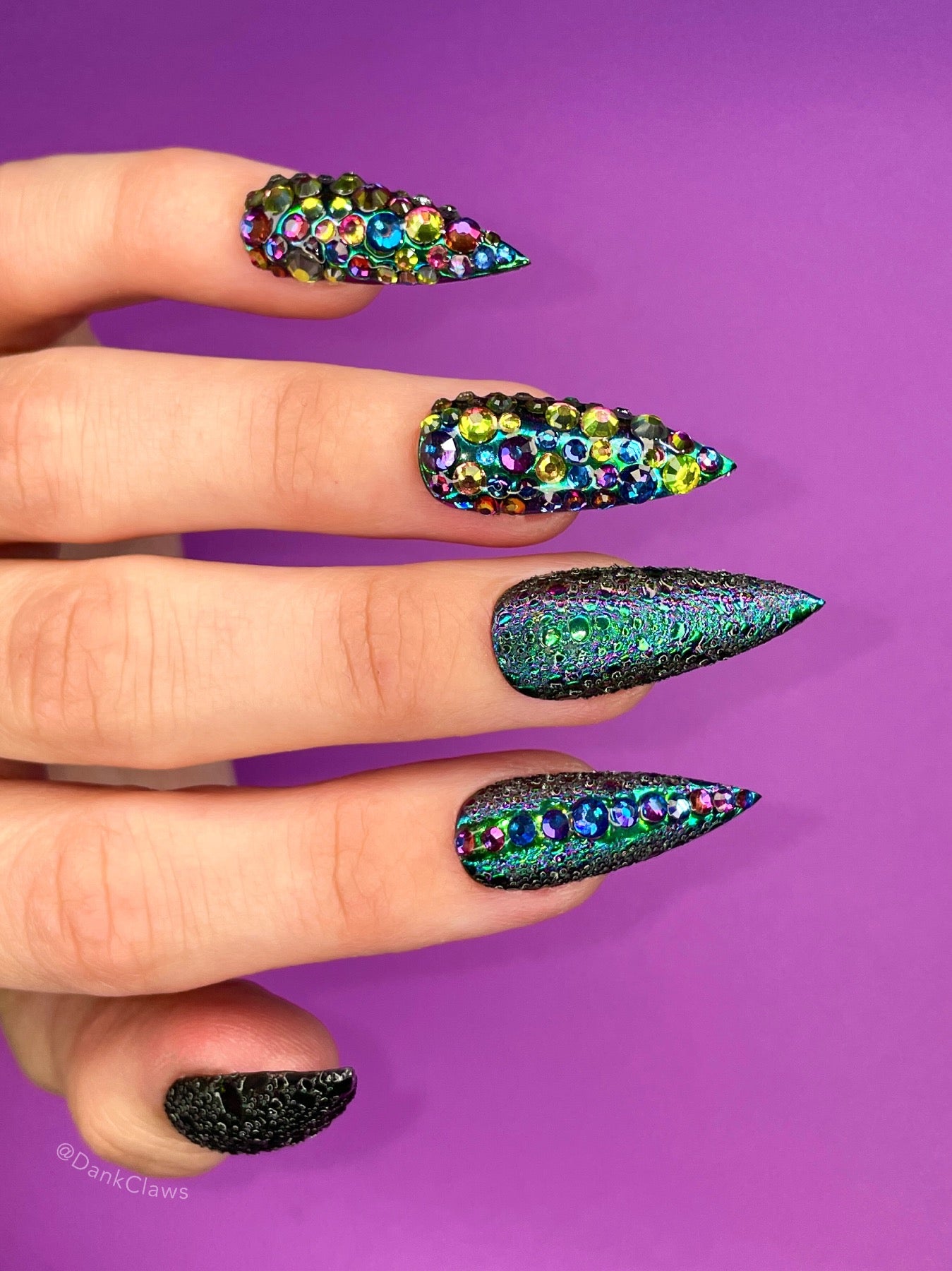 Maleficient | Luxury Press On Nails